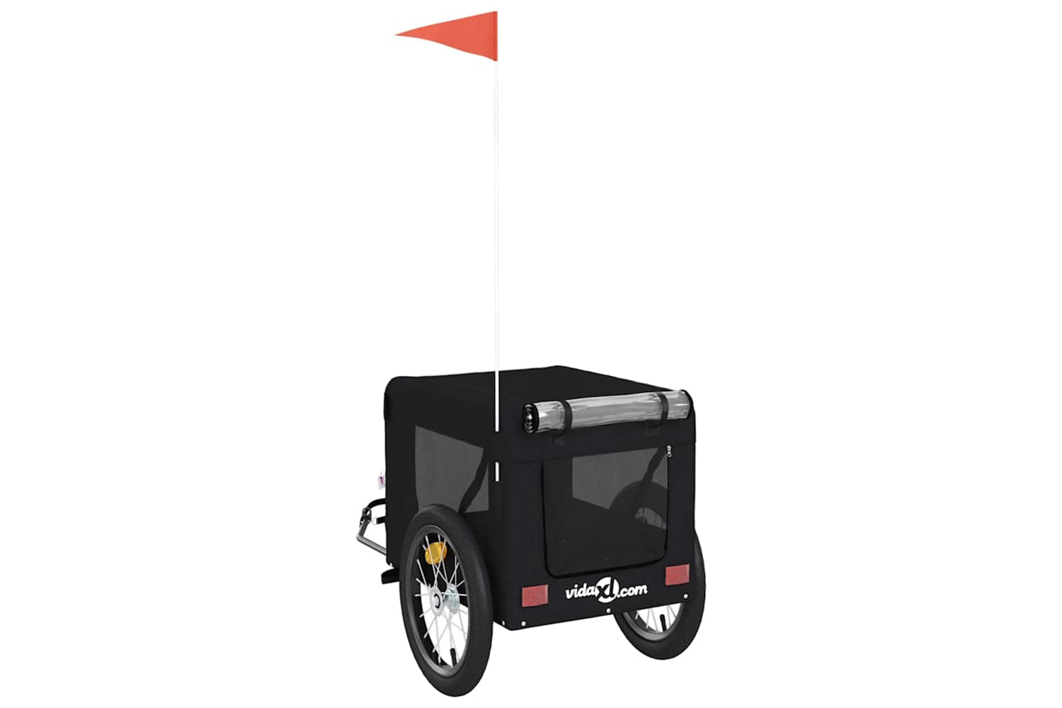 Vidaxl 93919 Pet Bike Trailer Black Oxford Fabric&iron-8
