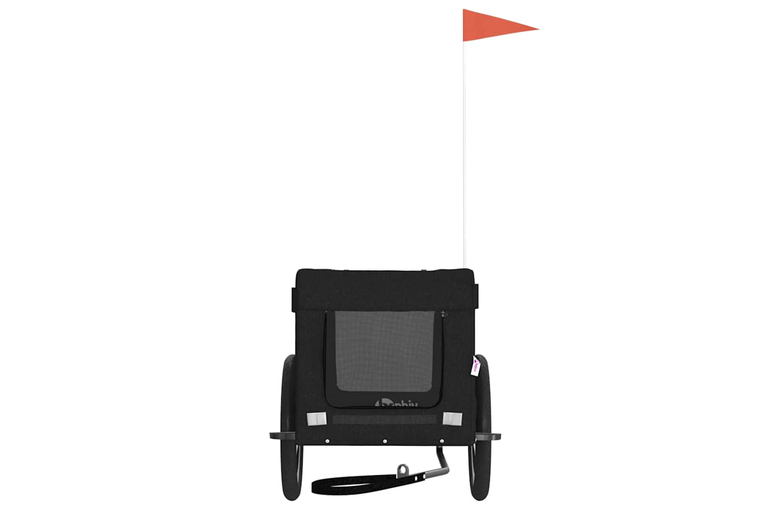 Vidaxl 93919 Pet Bike Trailer Black Oxford Fabric&iron-4