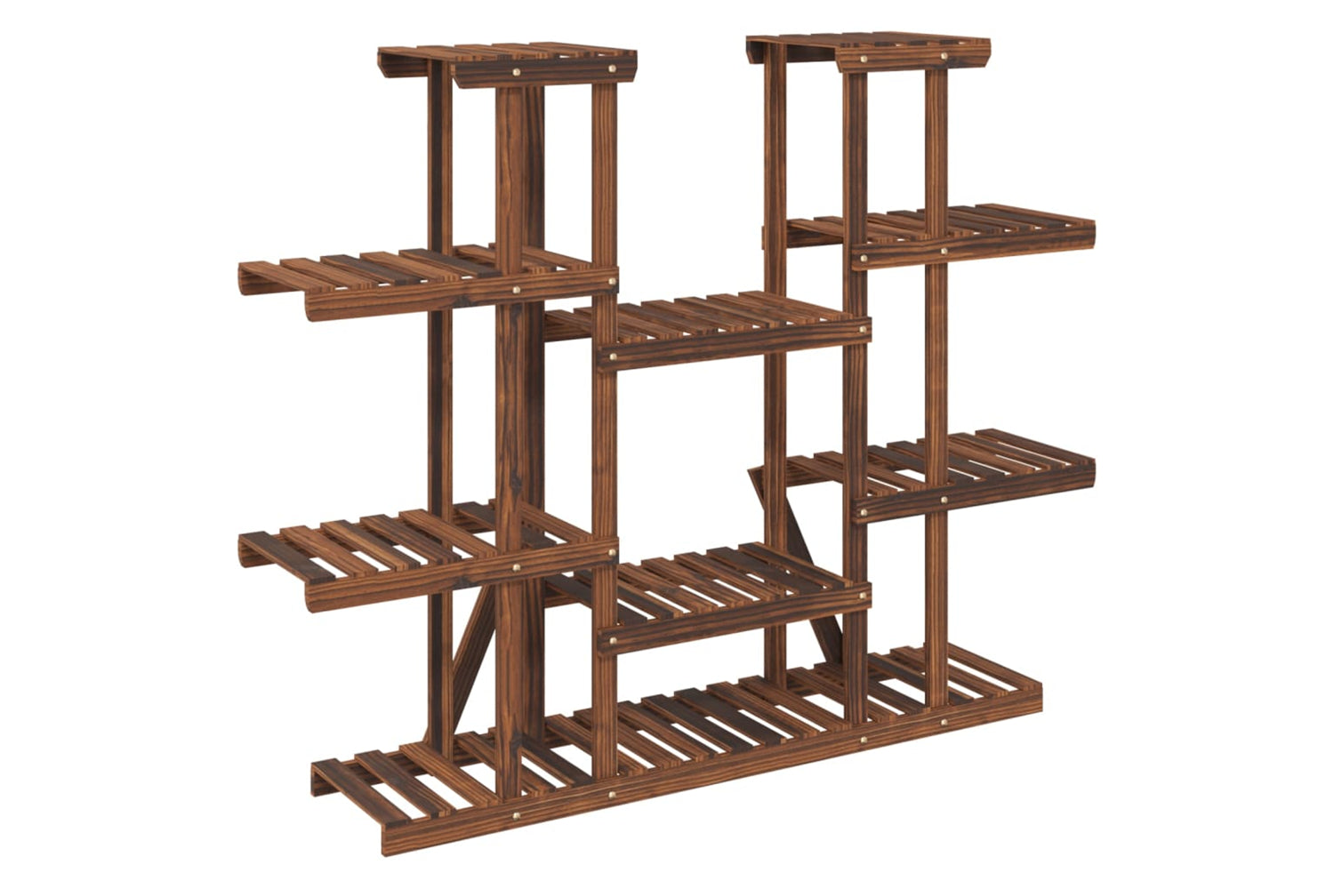 vidaXL 362857 Flower Stand 110x25x110.5cm Solid Wood Fir-5