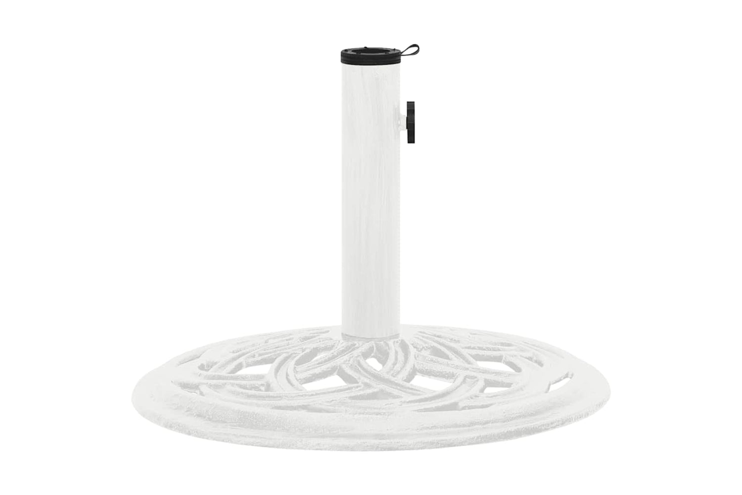 vidaXL 317757 Umbrella Base White 44x44x31cm Cast Iron-3