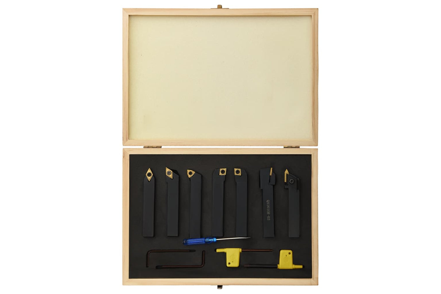 vidaXL 12 Pieces Indexable Turning Tool Set 16x16mm 100mm-3