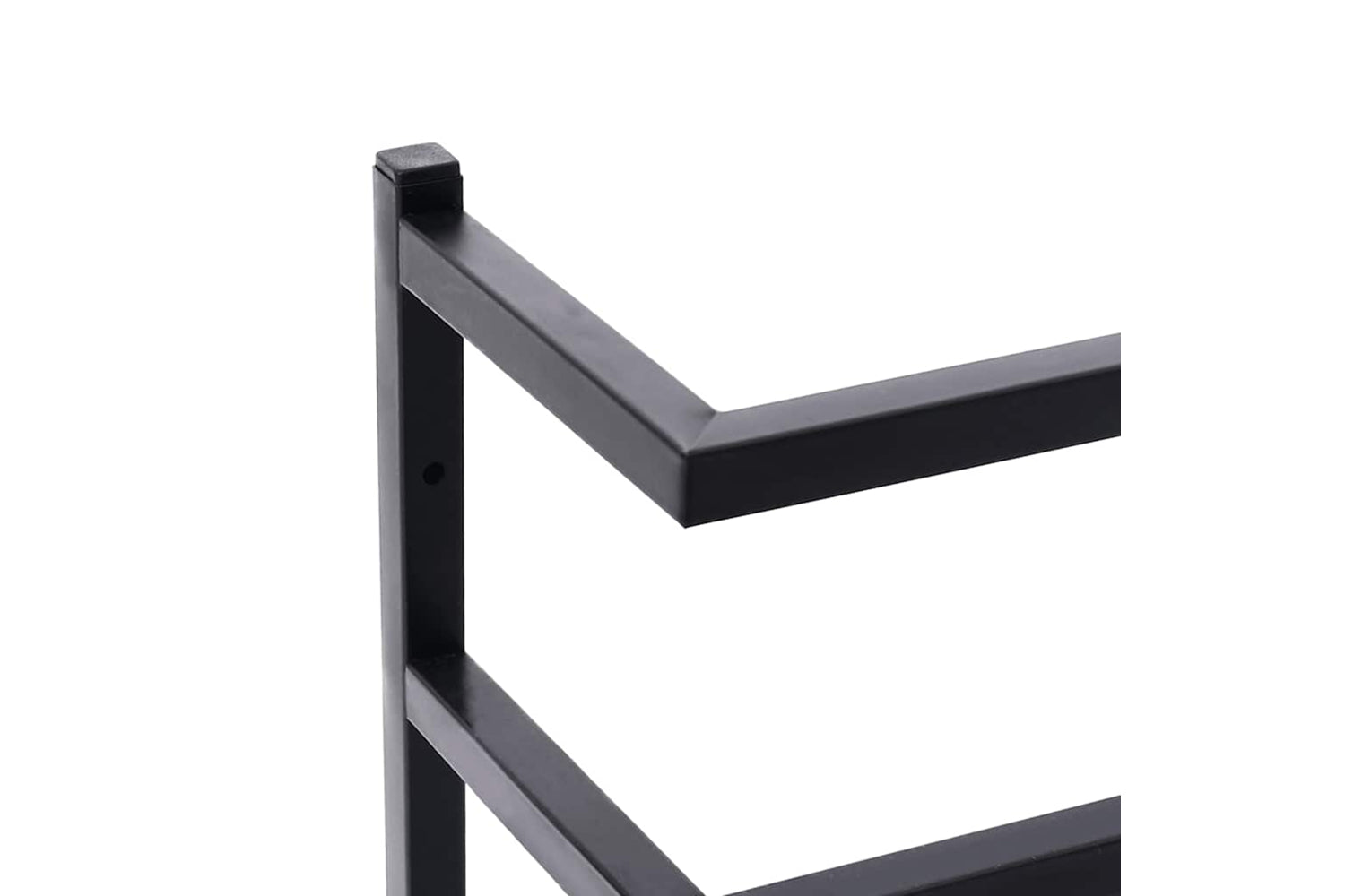 vidaXL 336123 Towel Rack Black 24x12x48cm Steel-6