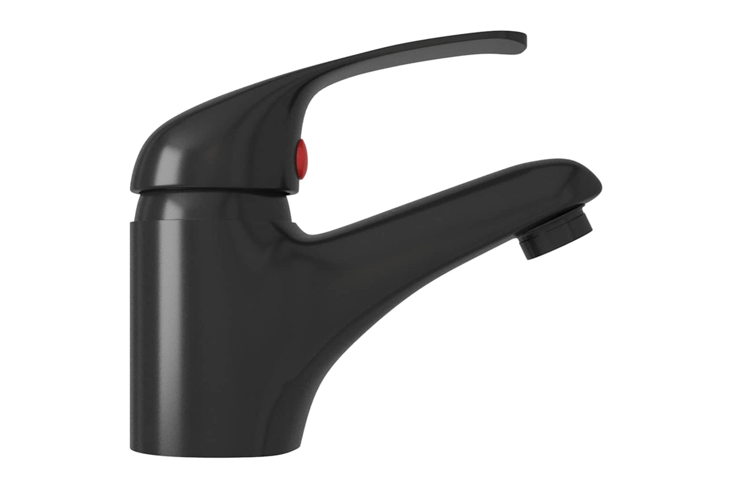 vidaXL 149080 Basin Mixer Tap Black 13x10cm-3