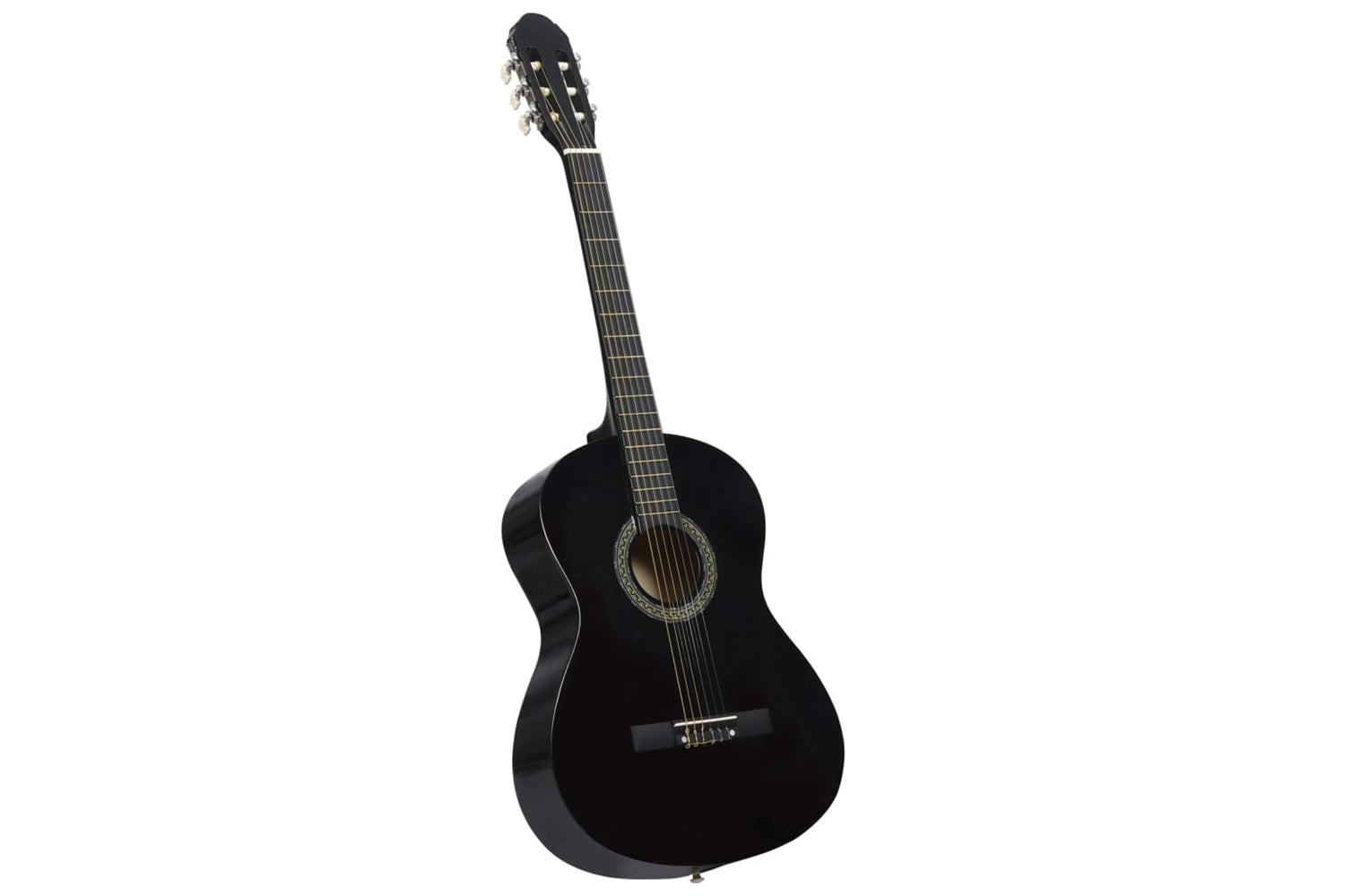 vidaXL 3055600 Classical Guitar For Beginner With Bag Black 4/4 39"-2