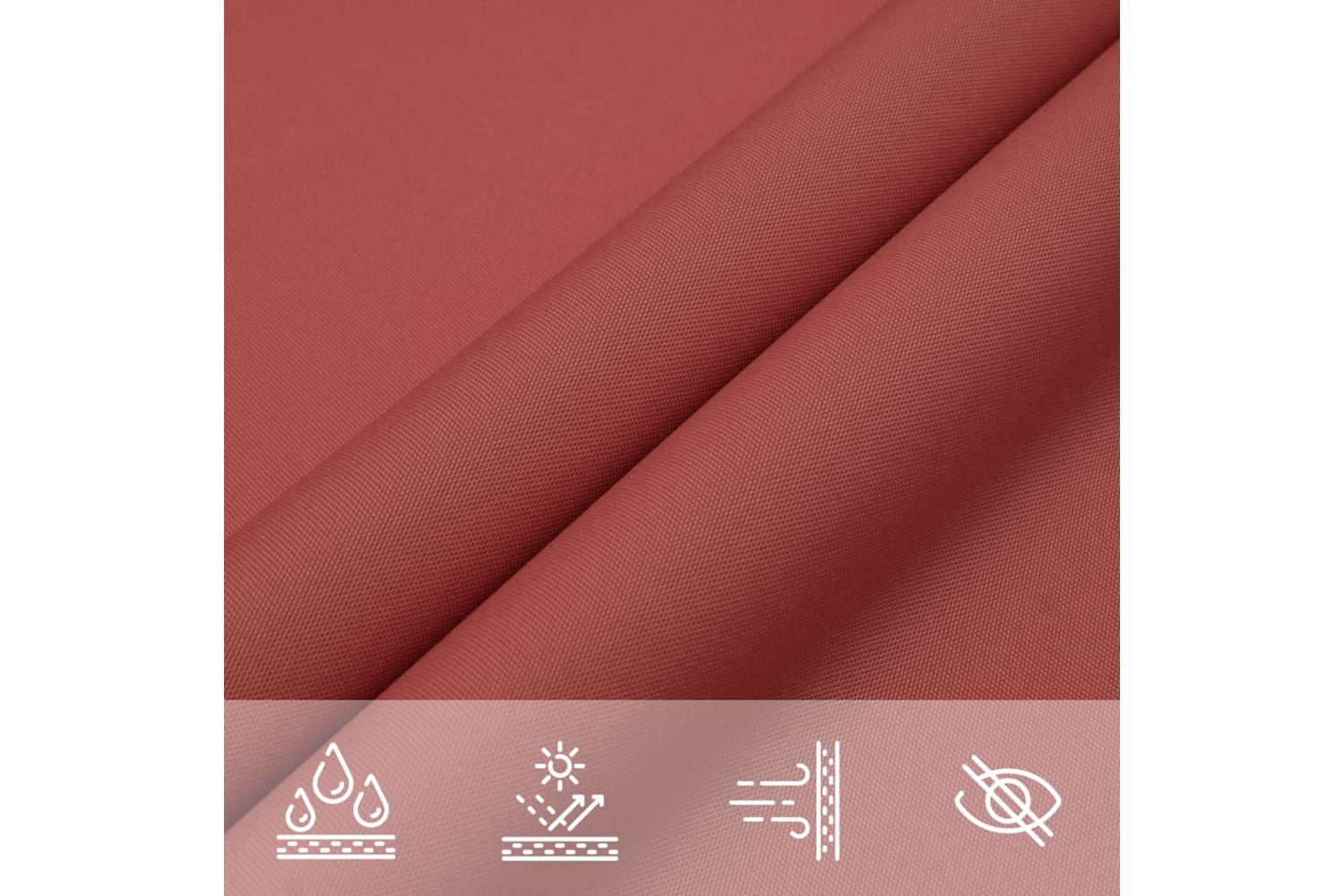 Vidaxl 135362 Sunshade Sail Oxford Fabric Square 6x6 M Terracotta-6