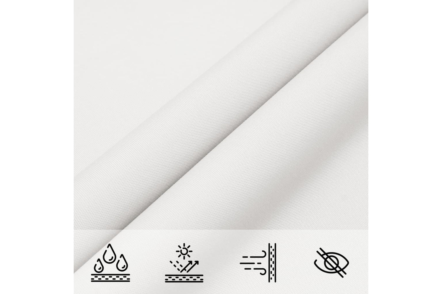 Vidaxl 135287 Sunshade Sail Oxford Fabric Triangular 4x4x5.8 M White-6