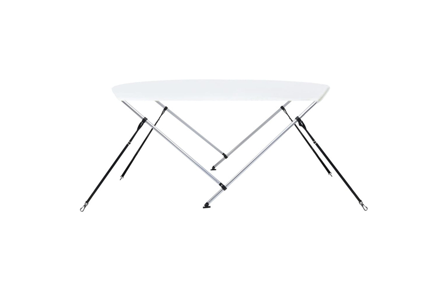 vidaXL 93123 2 Bow Bimini Top White 150x120x110cm-4