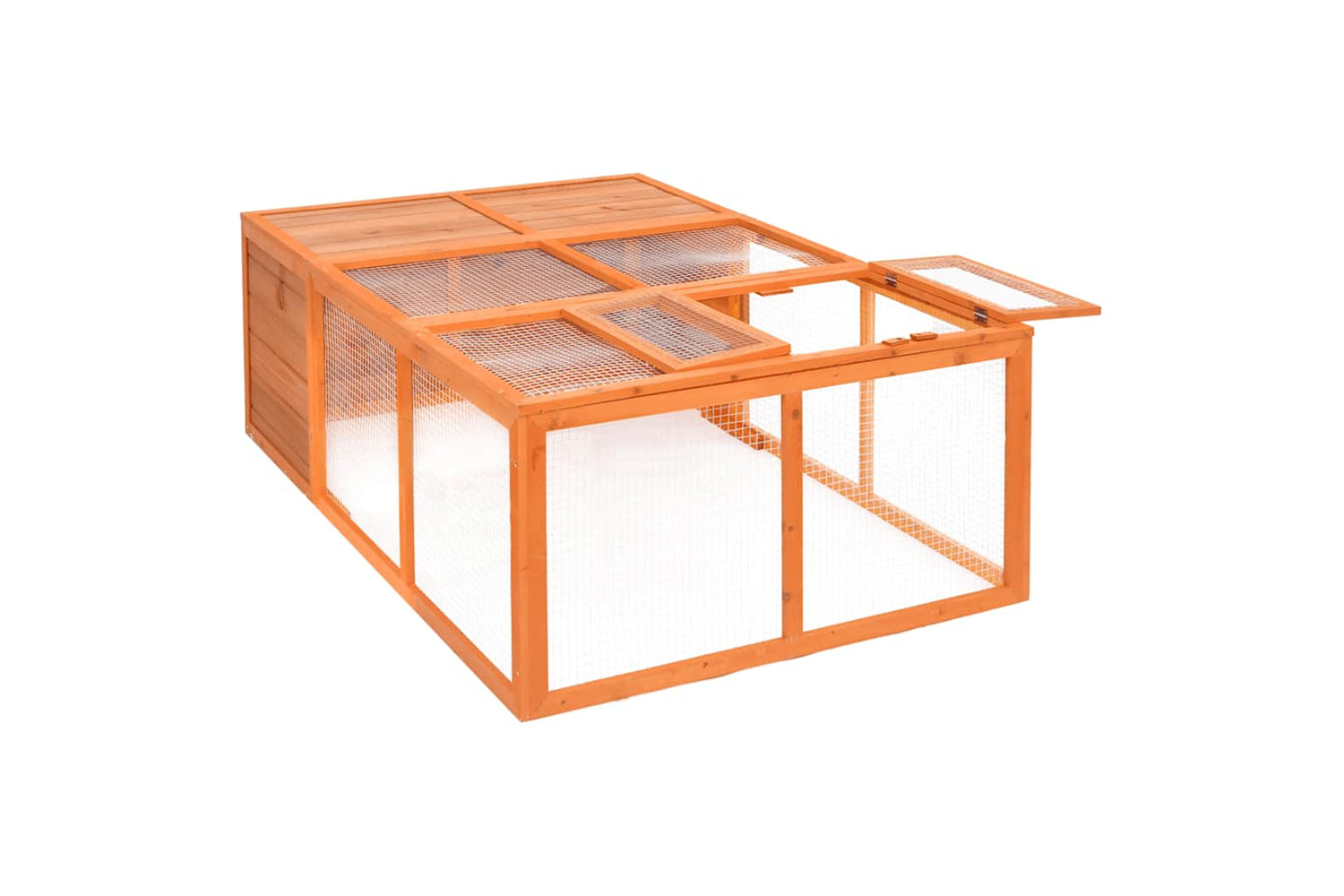 vidaXL 171452 Garden Animal Cage 150x100x50cm Solid Firwood-3