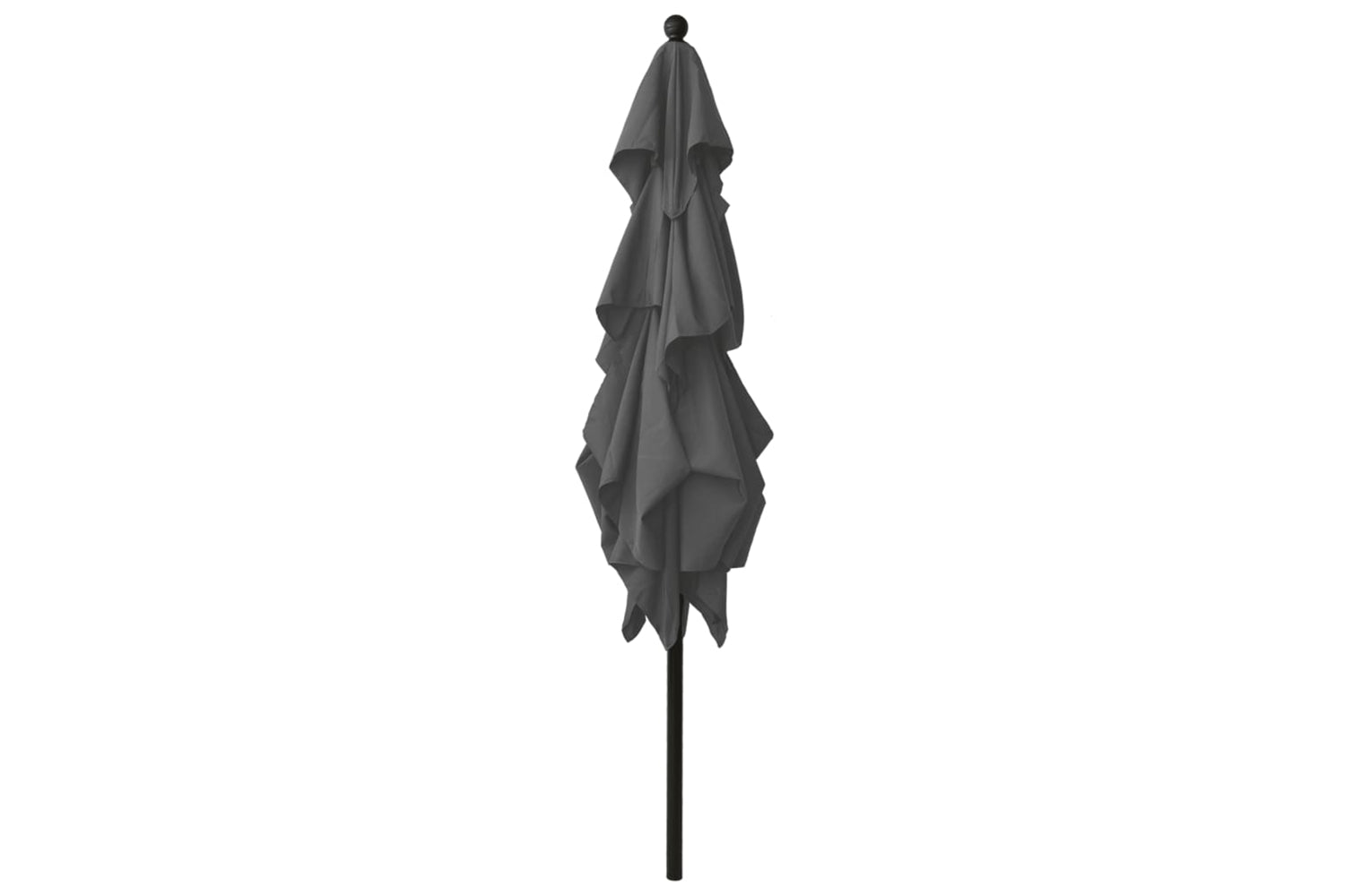 Vidaxl 313838 3-tier Parasol With Aluminium Pole Anthracite 2.5x2.5 M-3