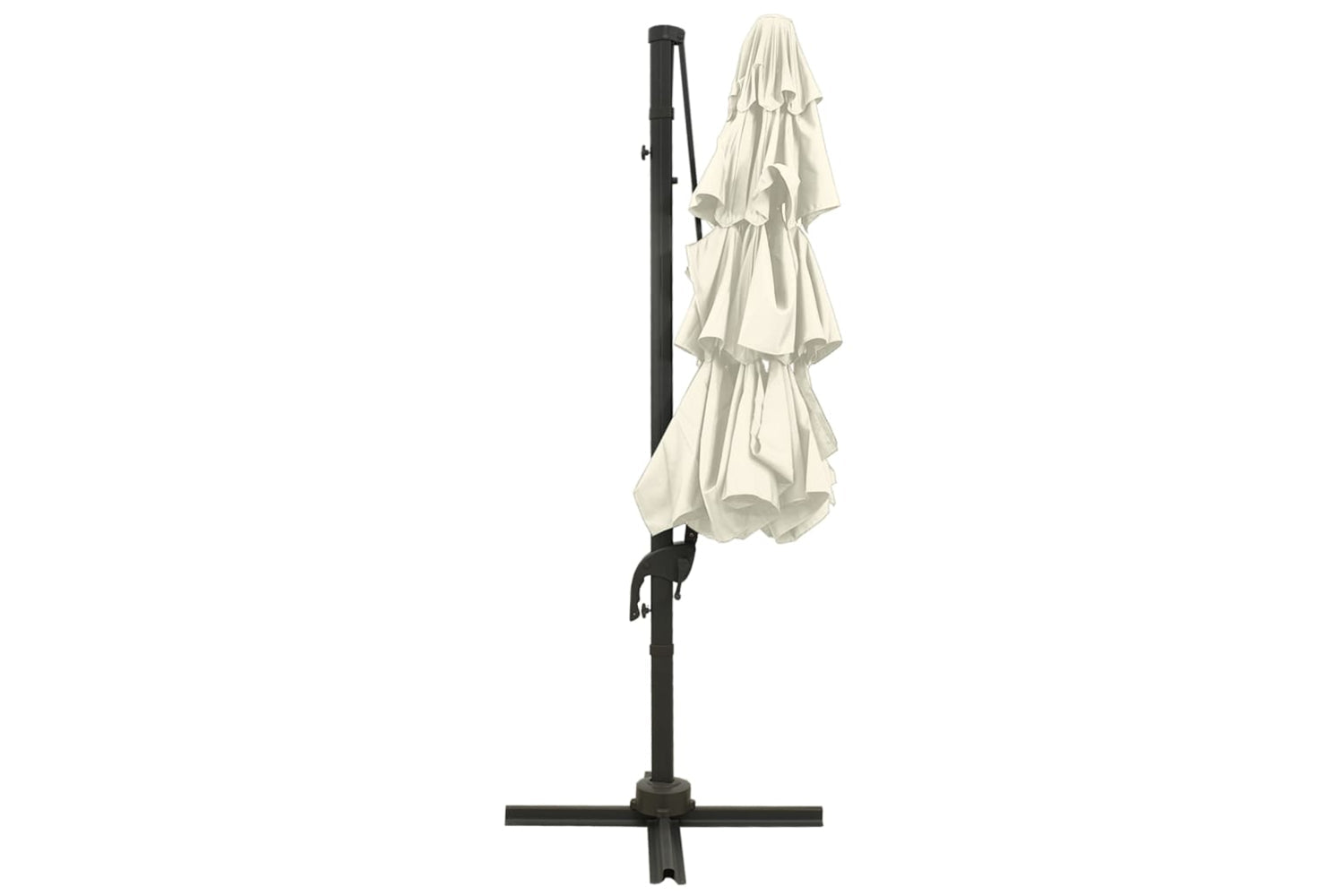 Vidaxl 313828 4-tier Parasol With Aluminium Pole Sand 3x3 M-3