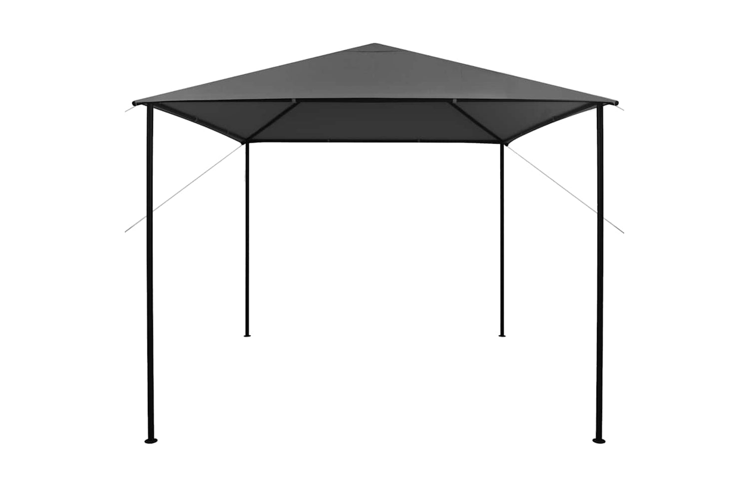 Vidaxl 312240 Gazebo 3x3 M Anthracite Fabric And Steel 180 G/mâ²-2