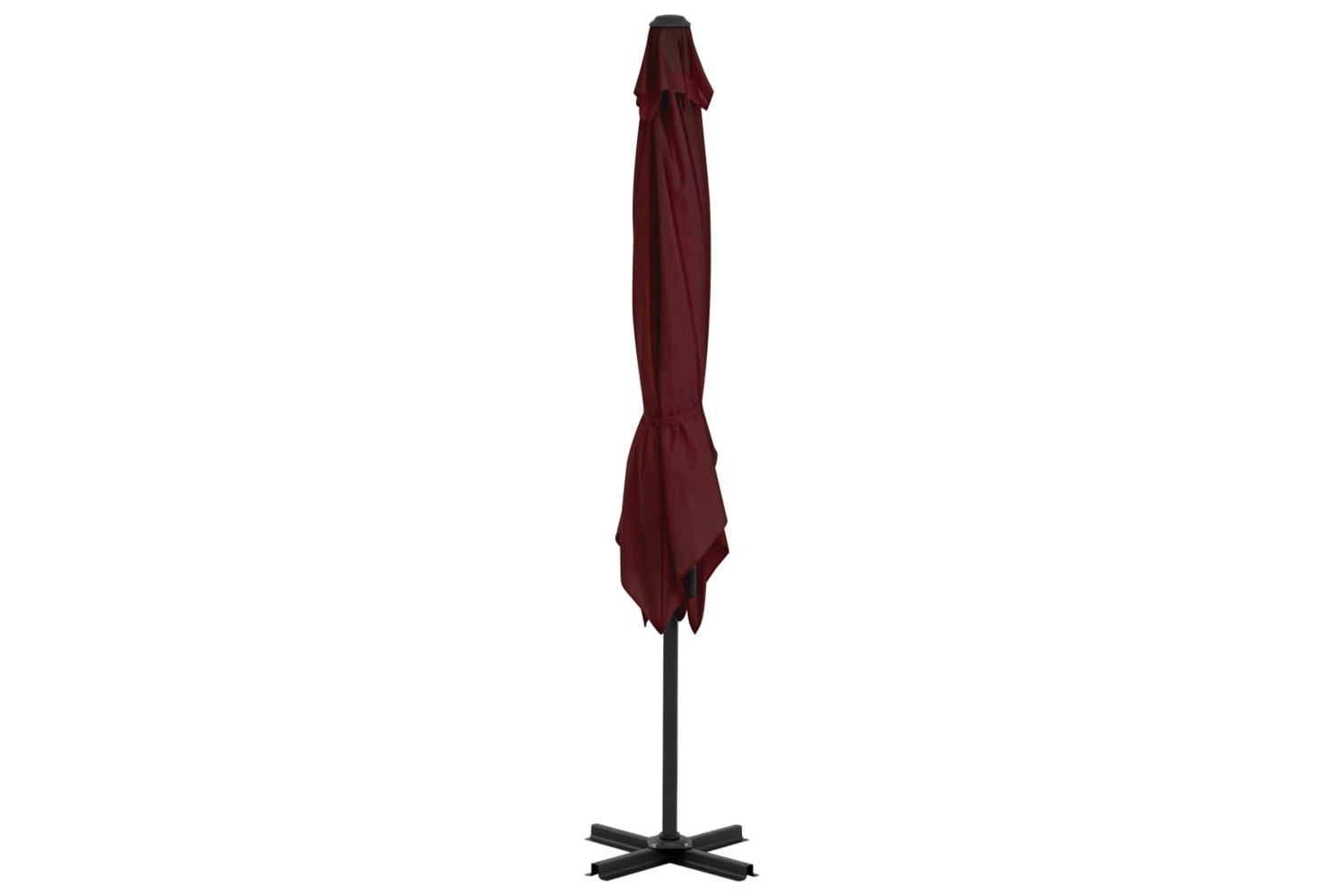 vidaXL 312304 Cantilever Umbrella With Aluminium Pole Bordeaux Red 250x250cm-3