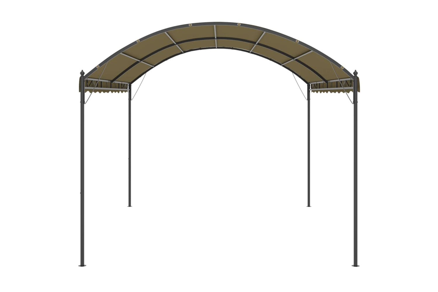 Vidaxl 312217 Gazebo 4x3x2.6 M Taupe 180 G/mâ²-2