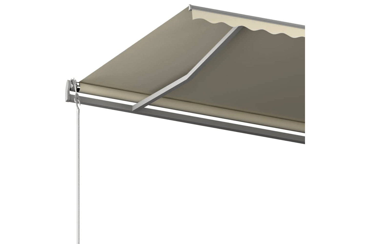 Vidaxl Freestanding Manual Retractable Awning 600x300 Cm Cream-7