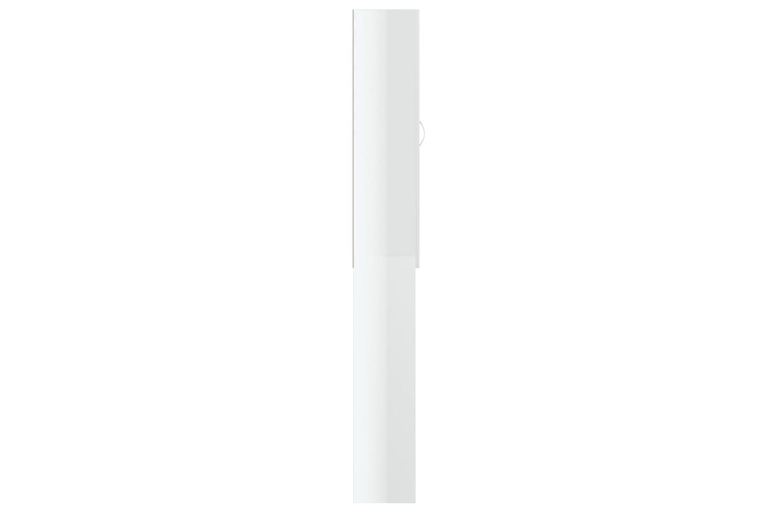 vidaXL Washing Machine Cabinet High Gloss White 64x25.5x190cm-3