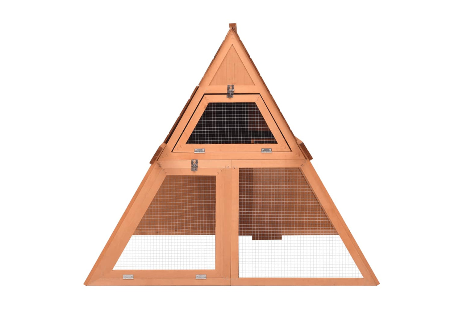 vidaXL 171458 Rabbit Hutch 152x127x109.5cm Solid Firwood-3