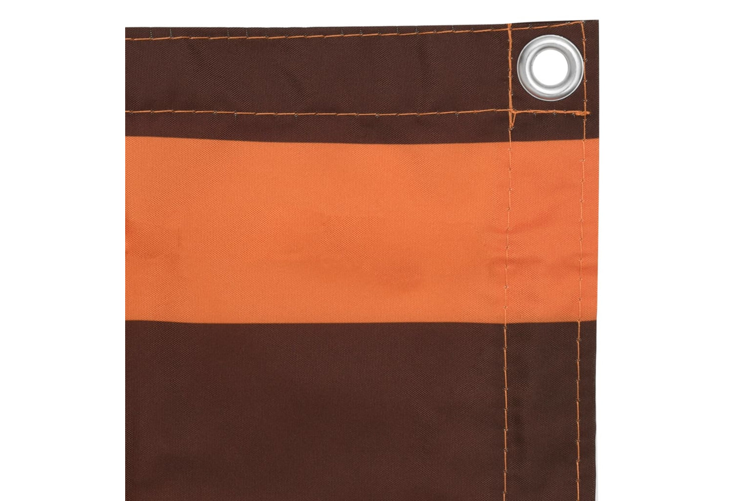 vidaXL 134933 Balcony Screen Orange And Brown 120x400cm Oxford Fabric-3