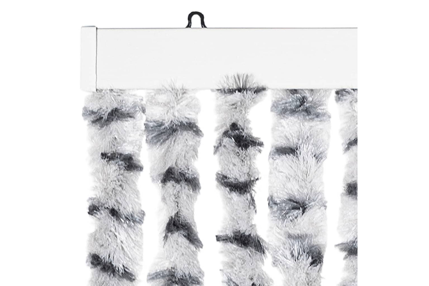 vidaXL Insect Curtain Light And Dark Grey 90x220cm Chenille-3