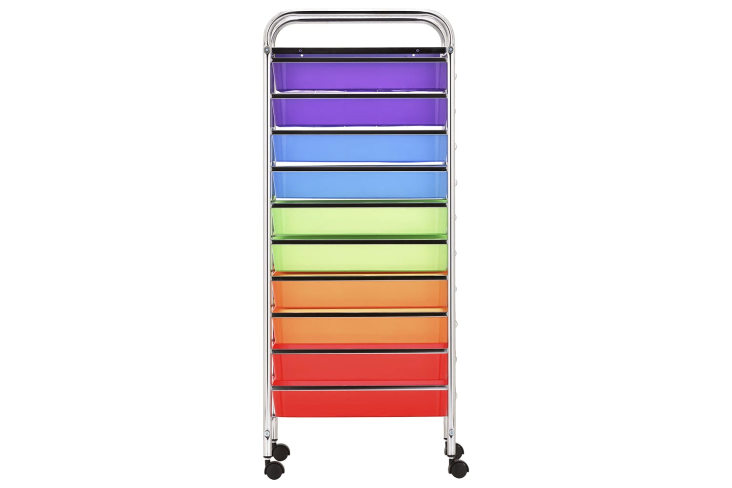 Vidaxl 320410 Xxl 15-drawer Mobile Storage Trolley Multicolour Plastic-5