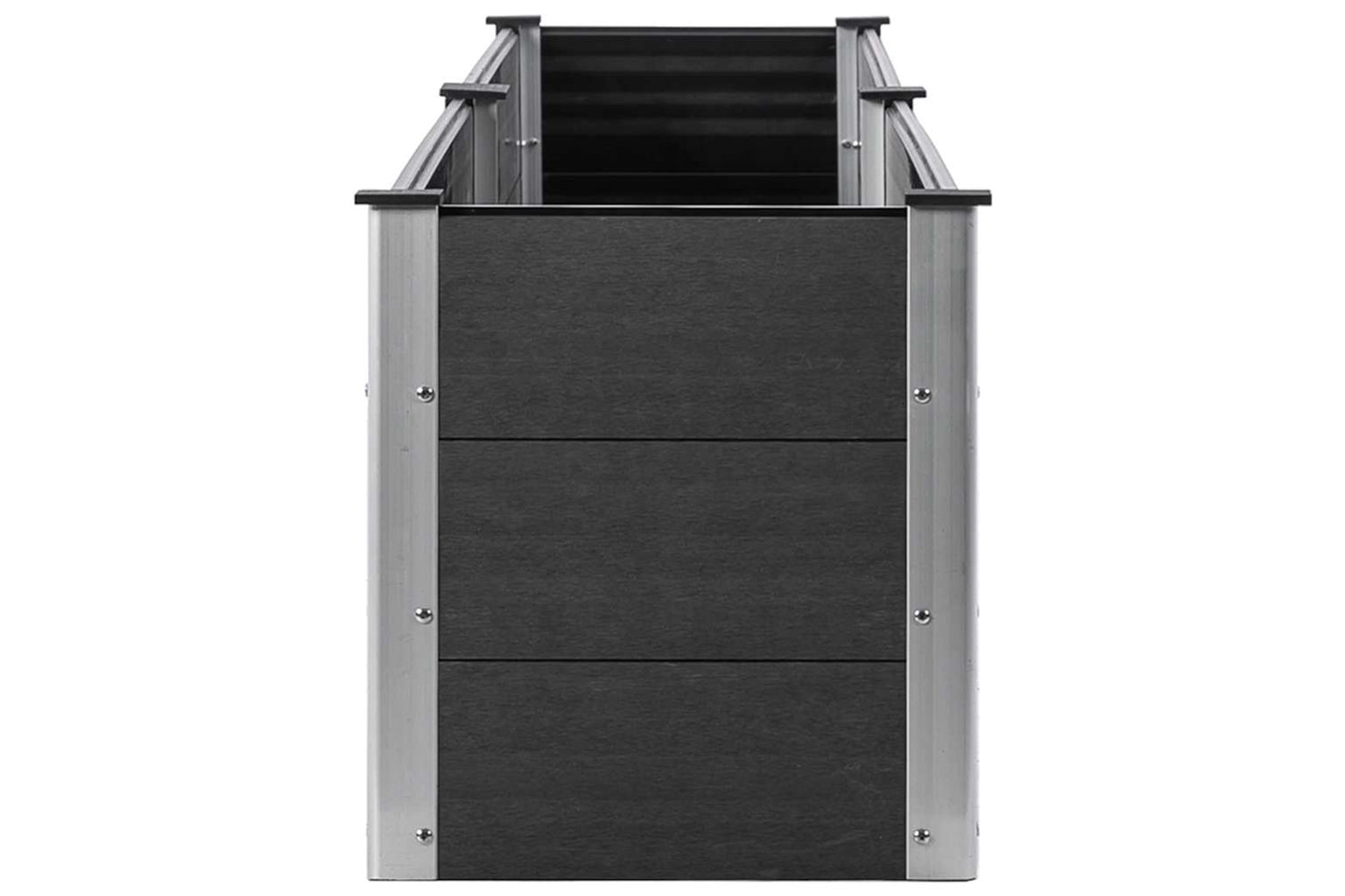 vidaXL 318095 Garden Raised Bed 200x50x54cm Wpc Grey-3
