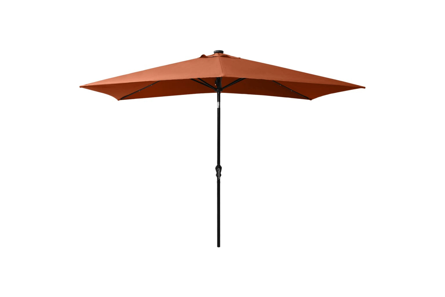 Vidaxl 313791 Parasol With Leds And Steel Pole Terracotta 2x3 M-3