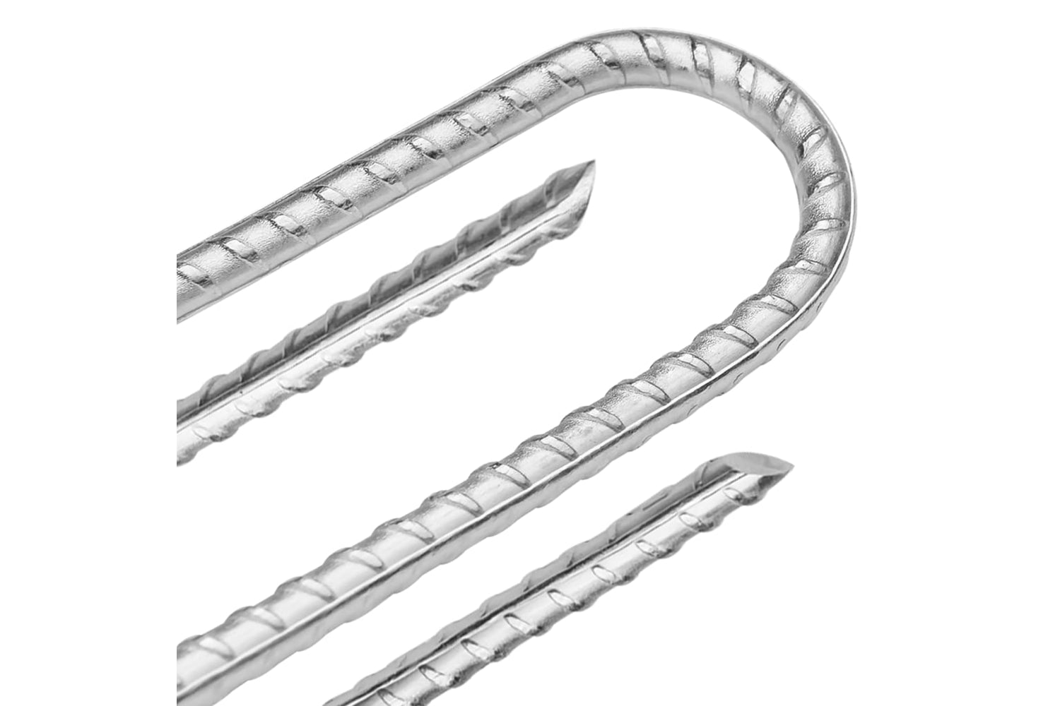 vidaXL 4009346 Tent Pegs 12 Pcs U-shaped 30cm x 7mm Galvanised Steel-4