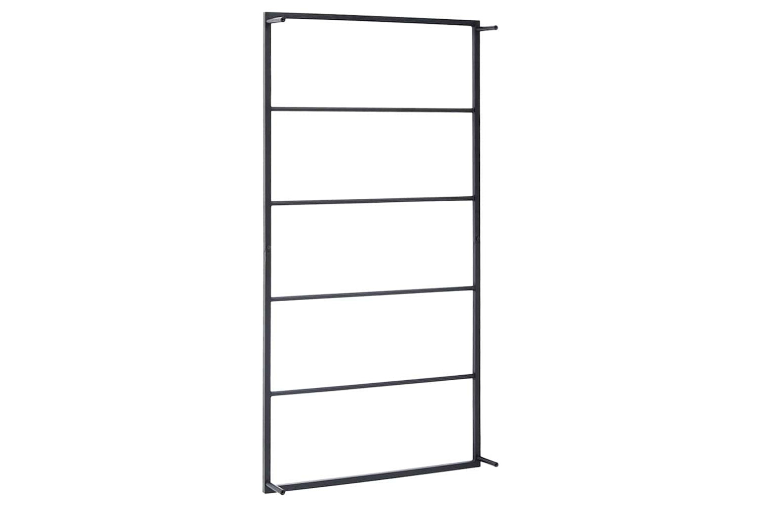 vidaXL 336120 Towel Rack Black 60x10x116cm Steel-3
