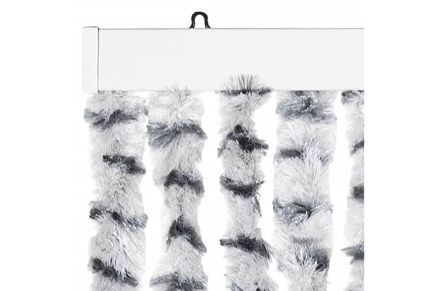 vidaXL Insect Curtain Light And Dark Grey 100x220cm Chenille-3