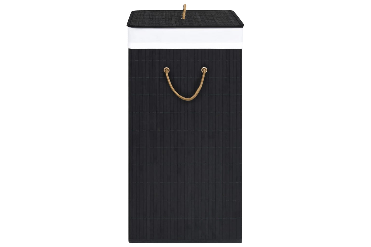Vidaxl 320758 Bamboo Laundry Basket Black 83 L-5