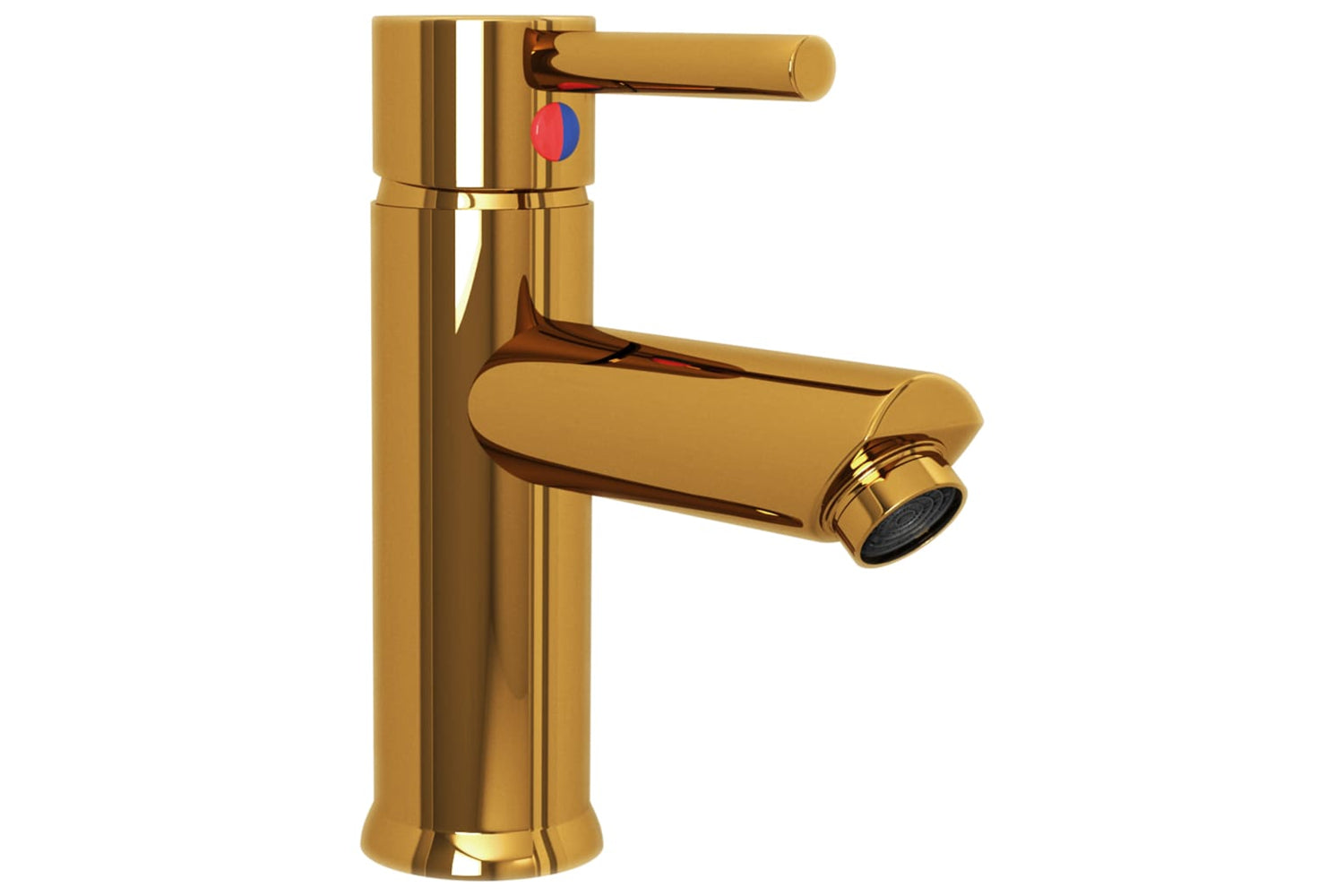 vidaXL 149067 Bathroom Basin Faucet Gold 130x176mm-2