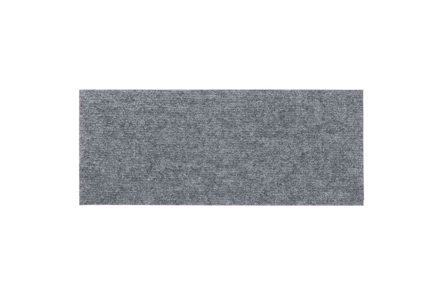 vidaXL 326915 Self-adhesive Stair Mats Rectangular 15 Pcs 60x25cm Light Grey-4