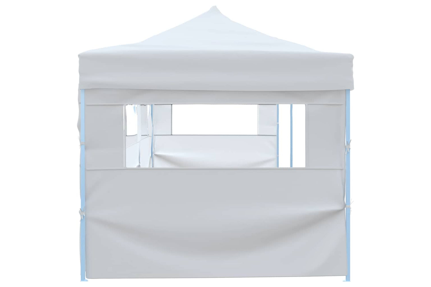 Vidaxl Folding Pop-up Party Tent With 5 Sidewalls 3x9 M White-3
