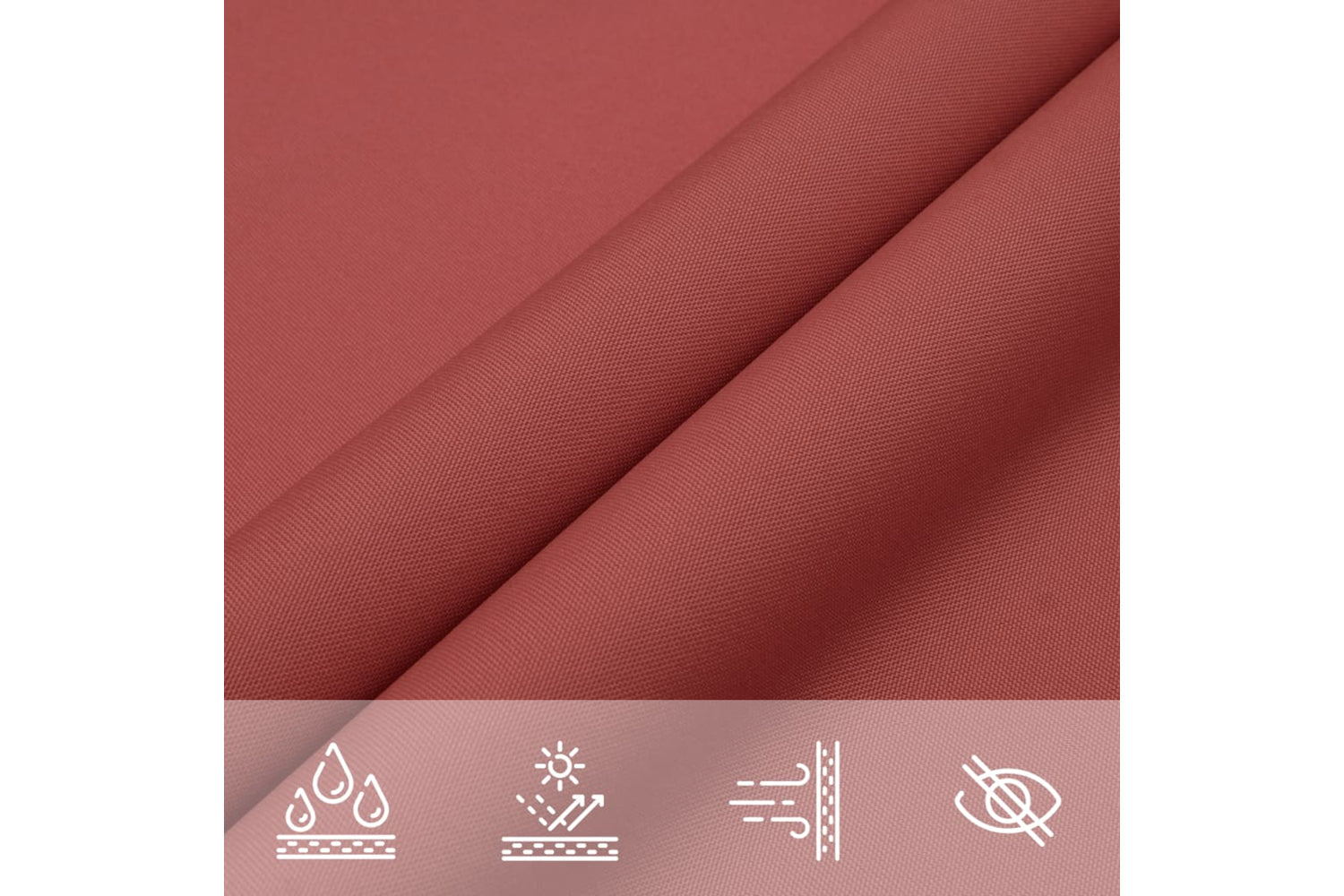 Vidaxl 135394 Sunshade Sail Oxford Fabric Triangular 3x4x4 M Terracotta-6