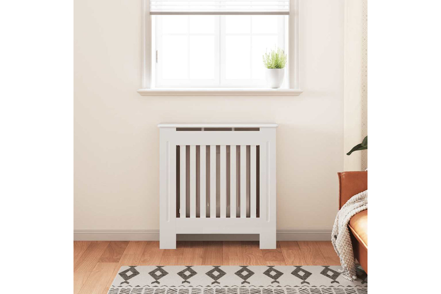 vidaXL Mdf Radiator Cover White 78cm-2