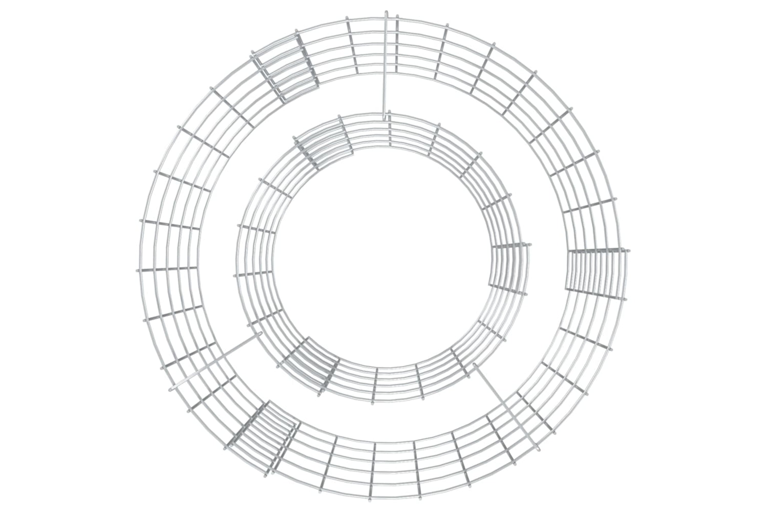 vidaXL 153558 Gabion Fire Pit ÃƒÂƒÃ‚Â˜ 50cm Galvanised Iron-2