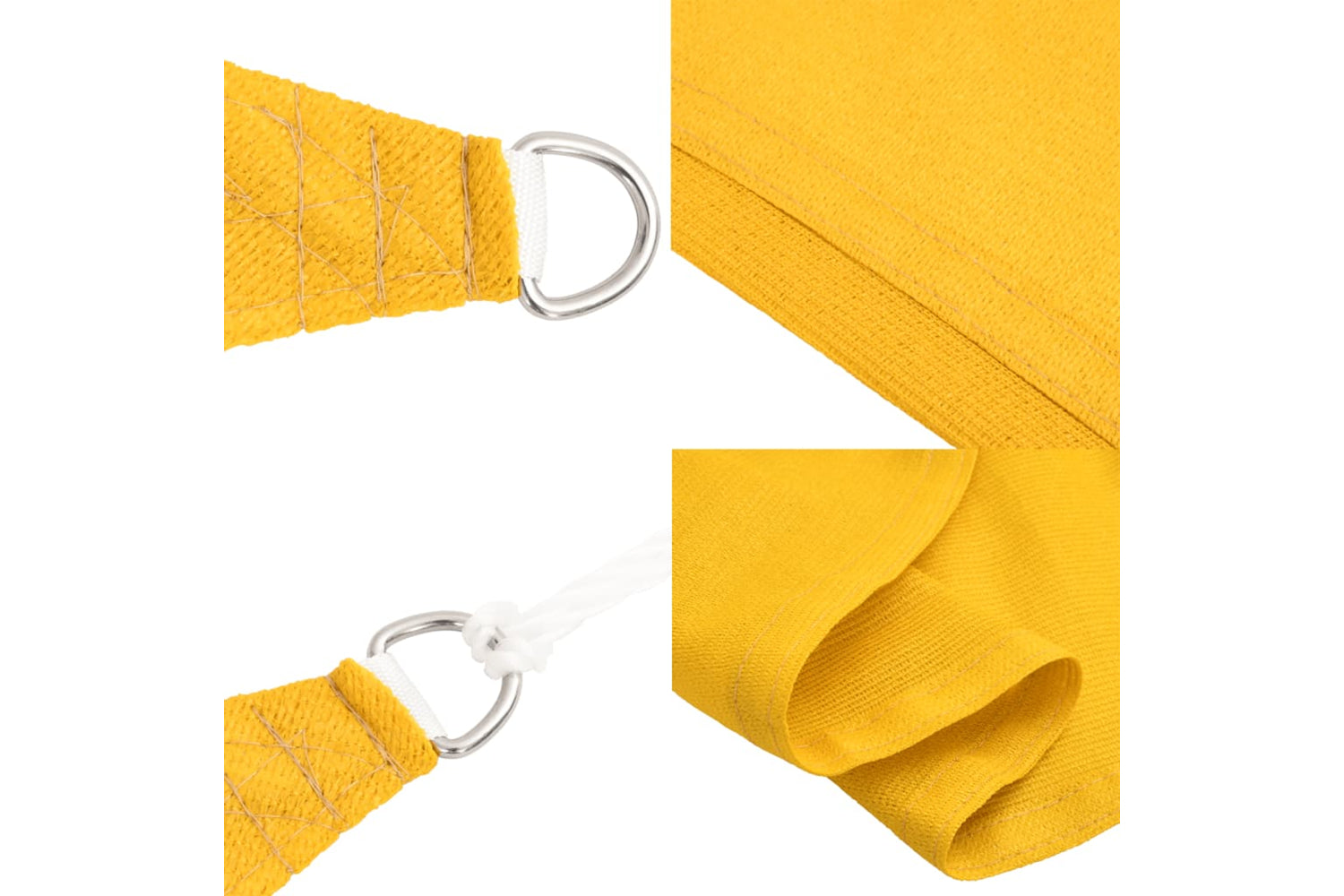 Vidaxl 311559 Sunshade Sail 160 G/mâ² Yellow 2x4 M Hdpe-5