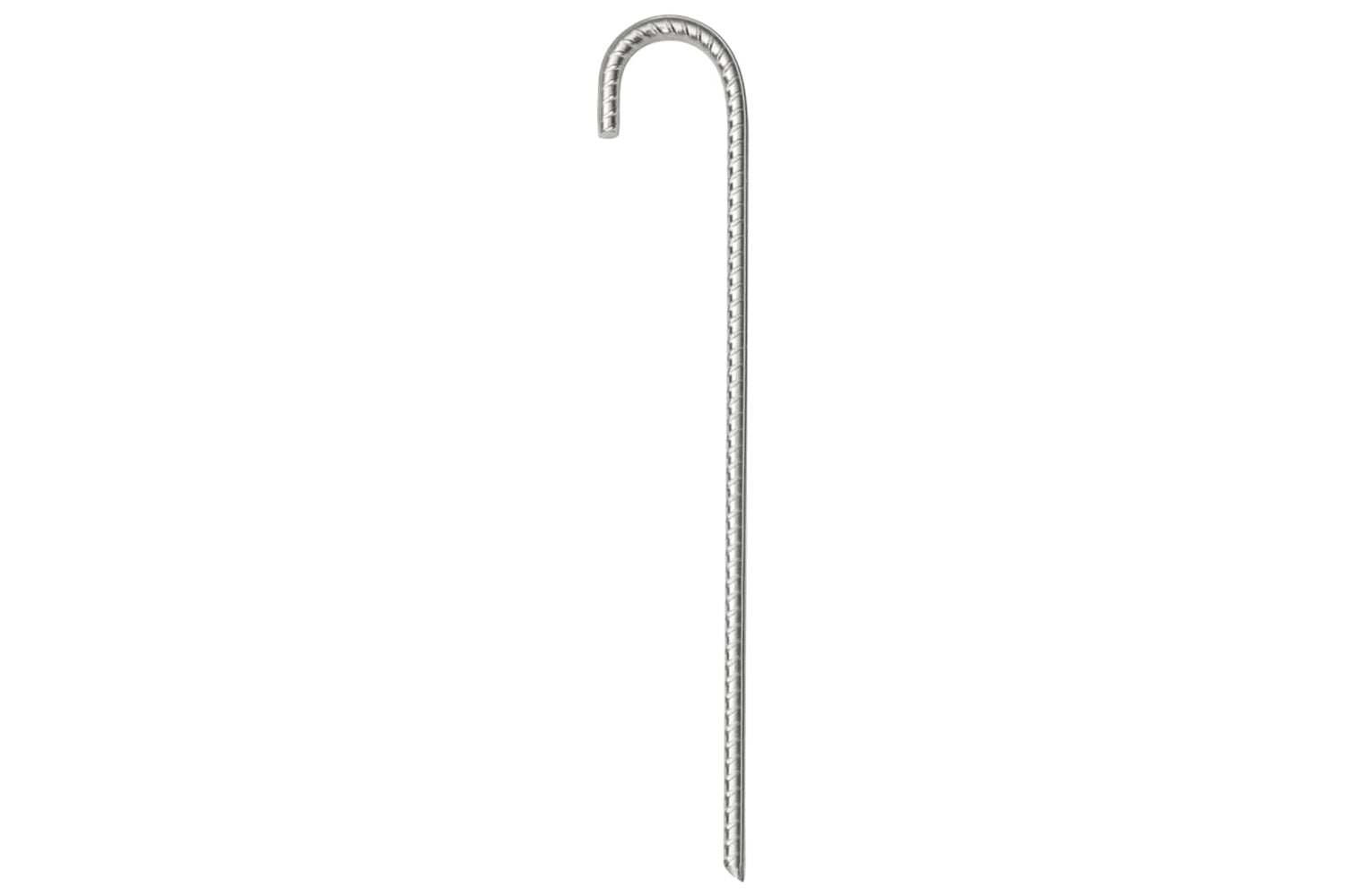 vidaXL 4009342 Tent Pegs 12 Pcs 37cm x 10mm Galvanised Steel-3
