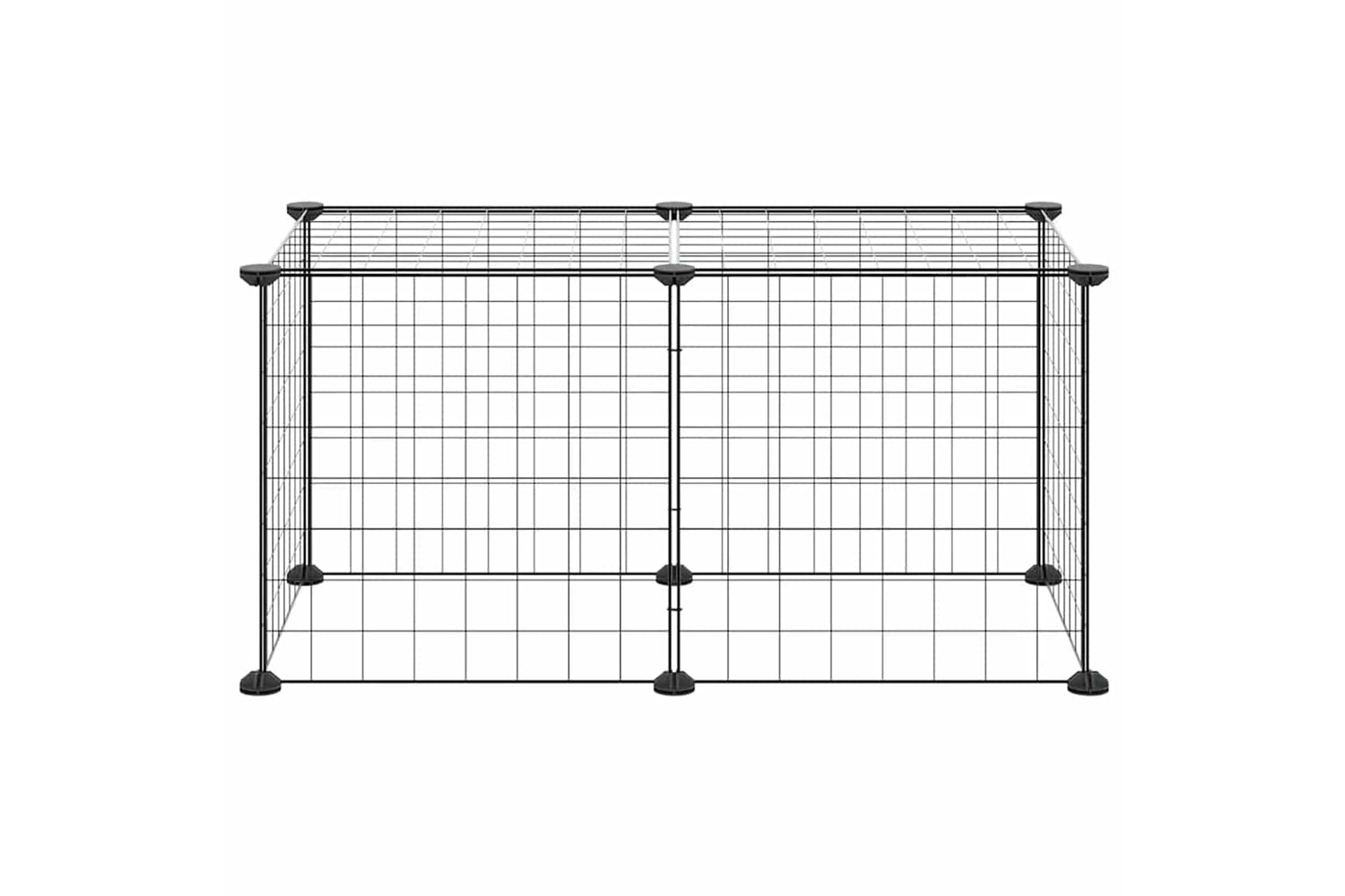 vidaXL 3114049 8-panel Pet Cage Black 35x35cm Steel-2