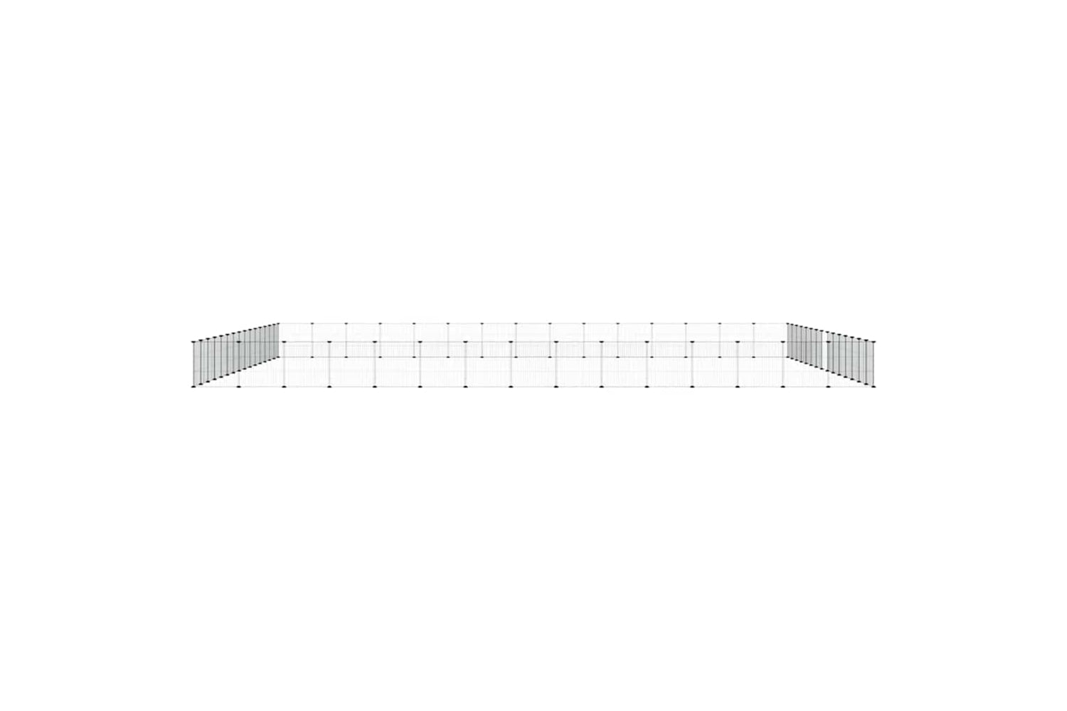 vidaXL 3114030 60-panel Pet Cage With Door Black 35x35cm Steel-3