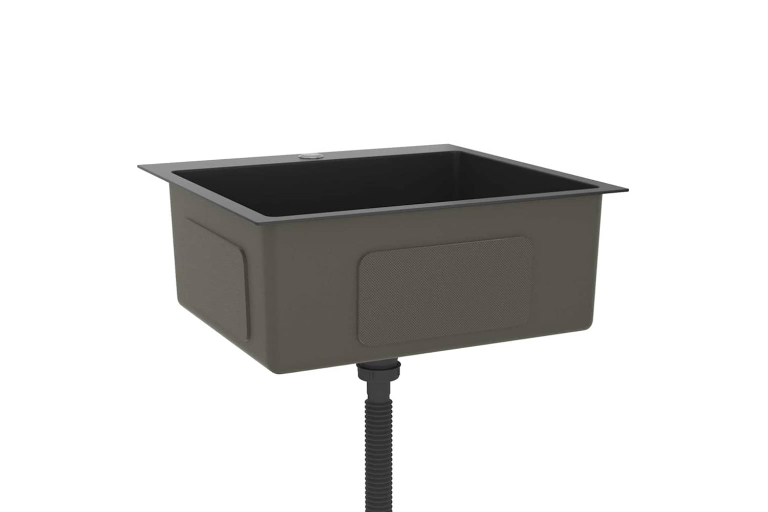 Vidaxl 51509 Handmade Kitchen Sink Black Stainless Steel-3