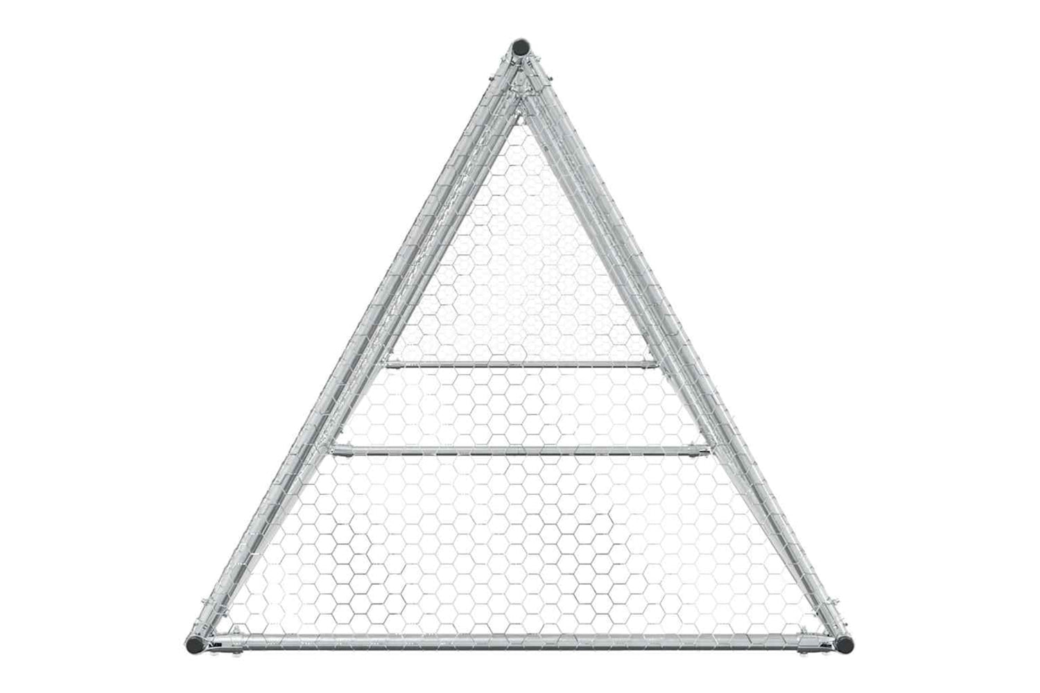 Vidaxl Chicken Cage Silver 400x105x91 Cm Galvanised Steel-4
