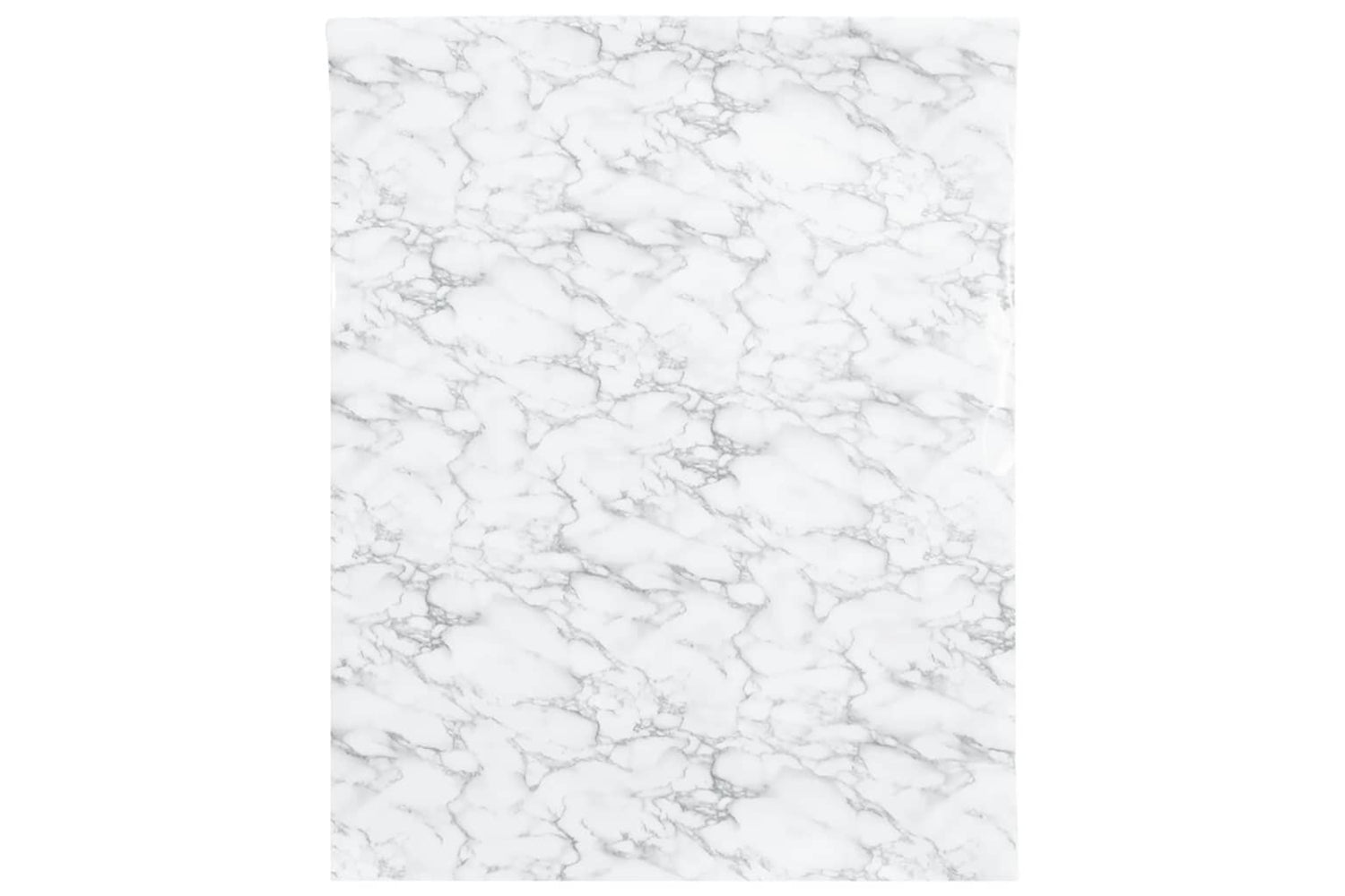 vidaXL 3206487 Furniture Stickers Self-adhesive Marble White 90x500cm Pvc-2