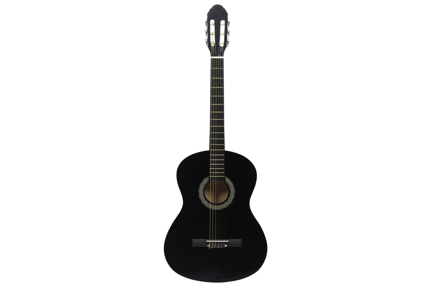 vidaXL 3055600 Classical Guitar For Beginner With Bag Black 4/4 39"-3