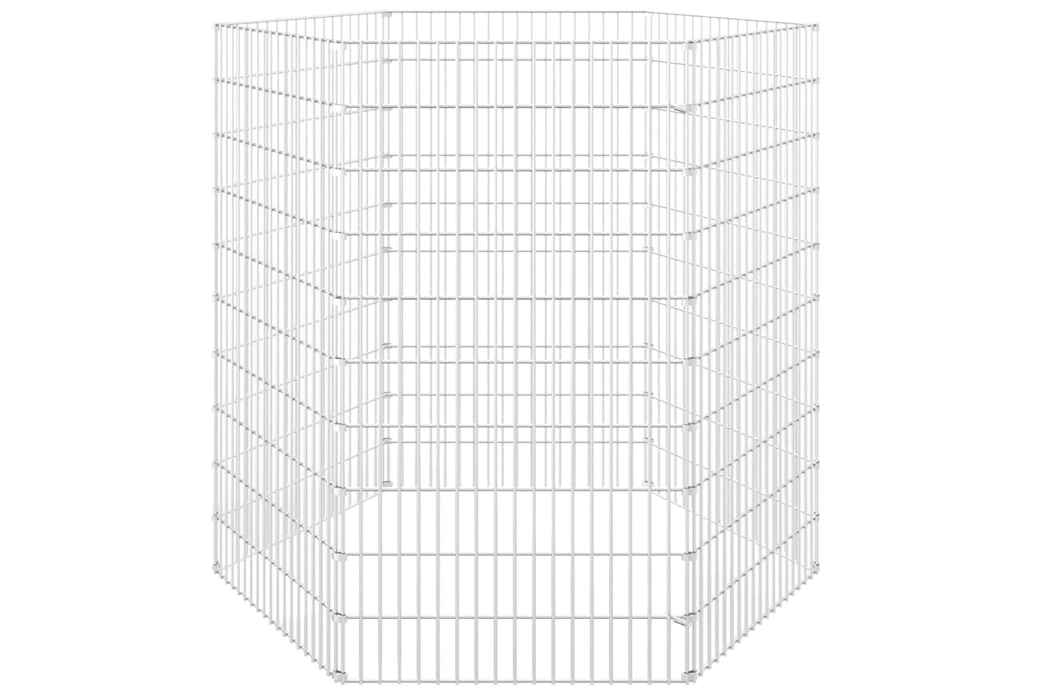 Vidaxl Free Range Animal Enclosure 6-panel 54x100 Cm Galvanised Iron-3