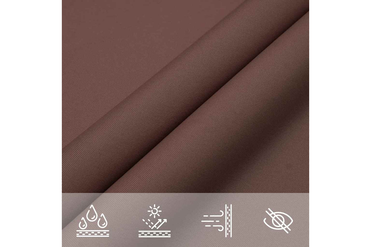 Vidaxl 135834 Sunshade Sail Oxford Fabric Triangular 3x4x4 M Brown-6