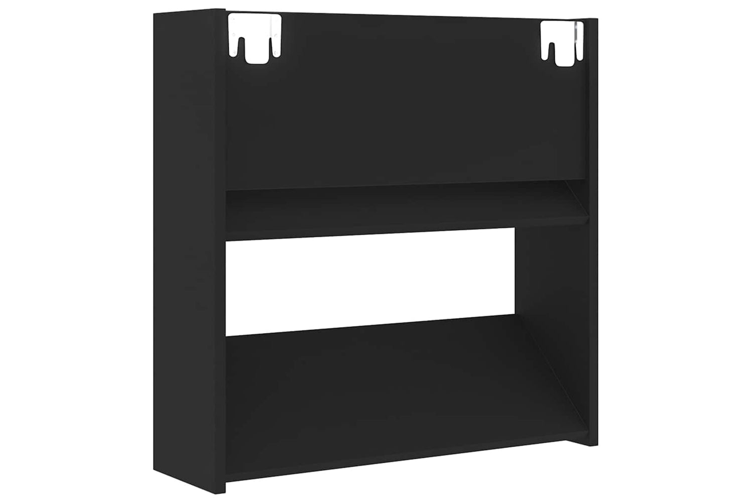 vidaXL 806719 Wall Shoe Cabinets 4 Pcs Black 60x18x60cm Engineered Wood-7