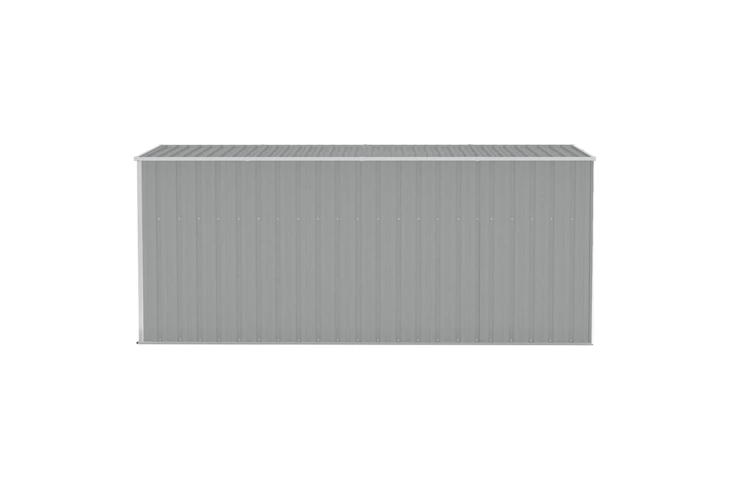 Vidaxl Wall-mounted Garden Shed Grey 118x382x178 Cm Galvanised Steel-3