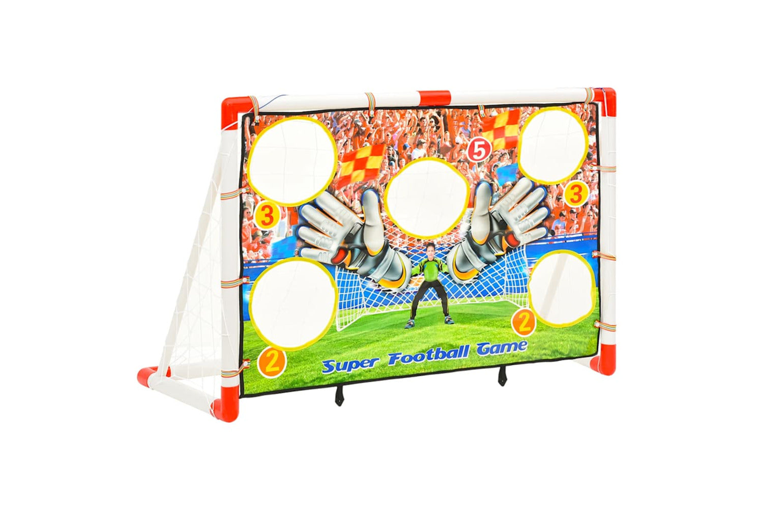 Vidaxl Children Football Goal Set With Goal Wall 120x51x77.5 Cm-3