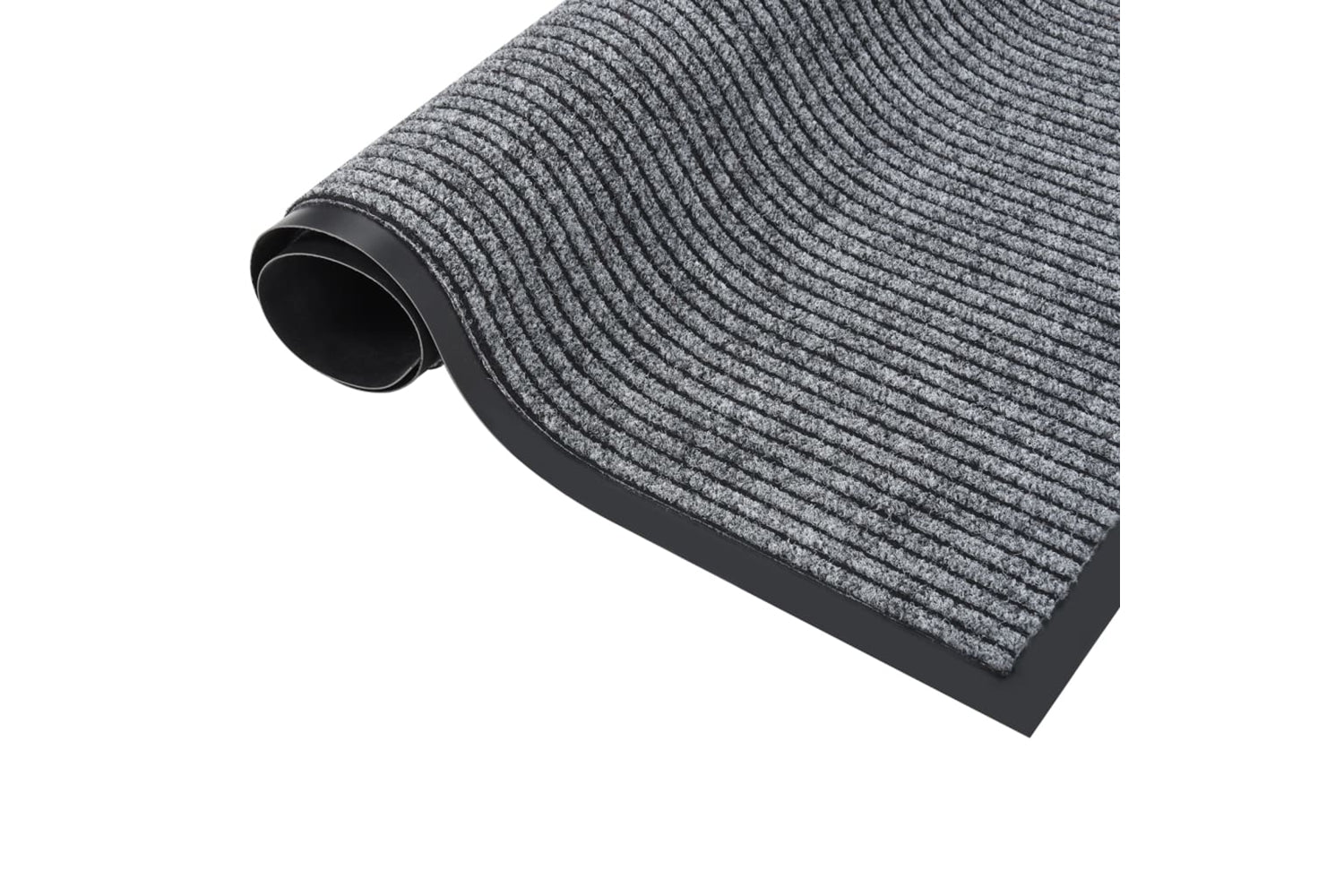 vidaXL 331606 Doormat Striped Grey 80x120cm-2