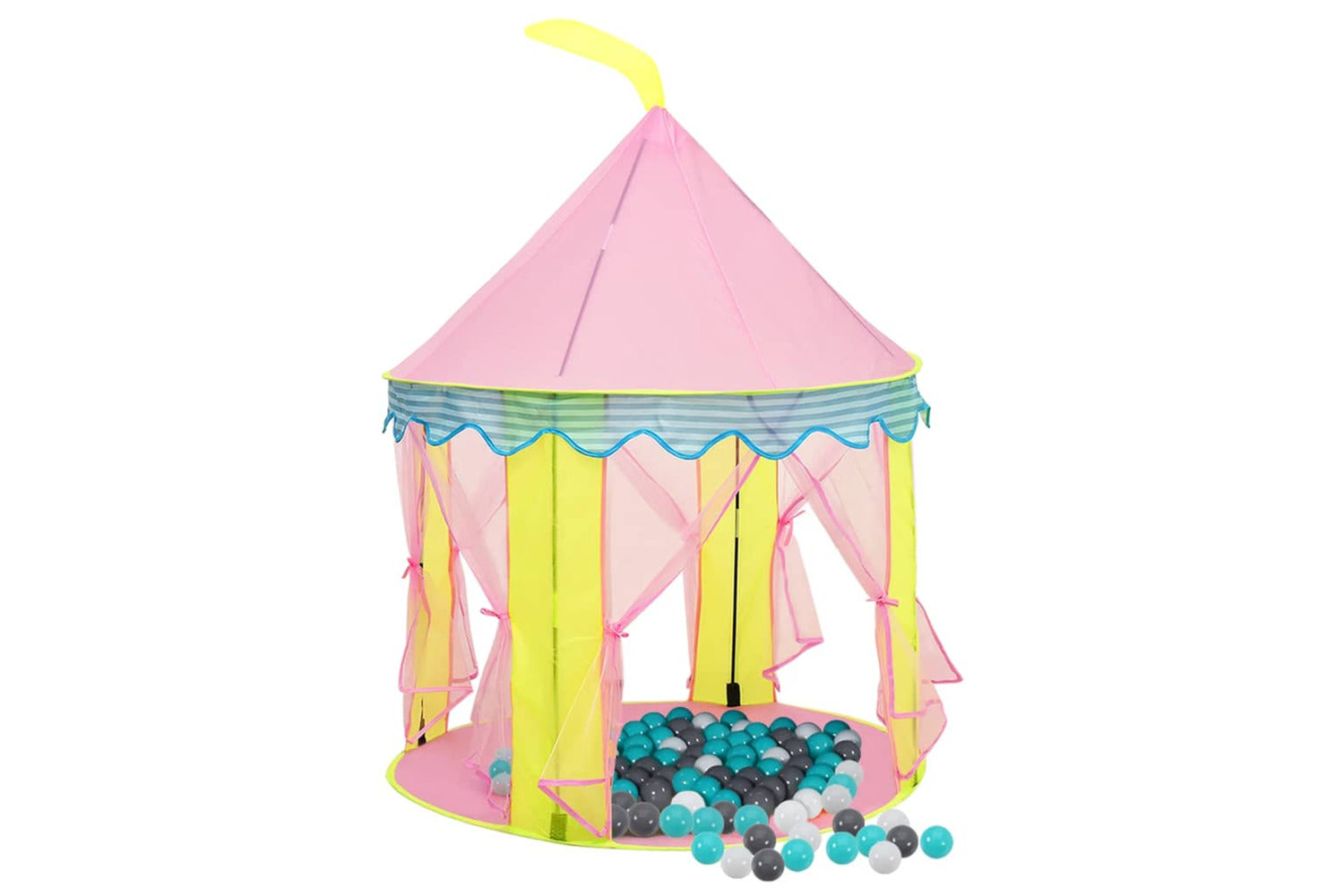 vidaXL 3107746 Children Play Tent With 250 Balls Pink 100x100x127cm-2